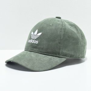 Adidas Originals Suede Trefoil Relaxed Strapback Cap
